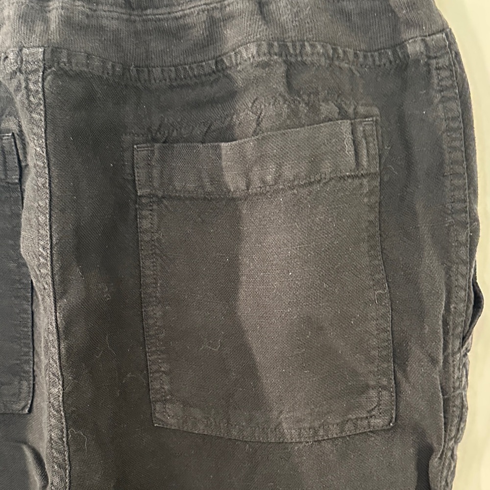 James Perse Black Drawstring Track Pants - Picture 5 of 5
